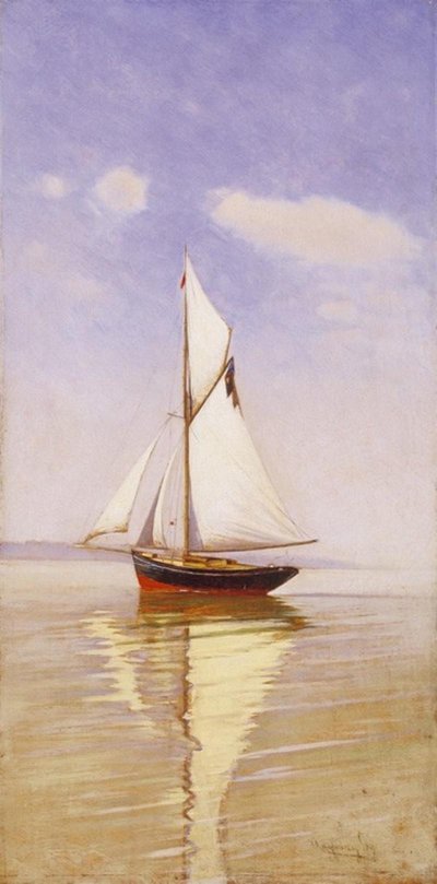 The Yacht of the Former Bishop Rev. Agoston Janosi by Gyula Agghazy